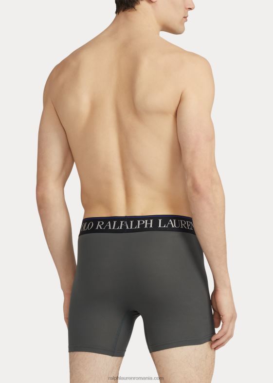 gri/albastru bărbați Ralph Lauren Boxer 4d-flex pachet de 3 04688960