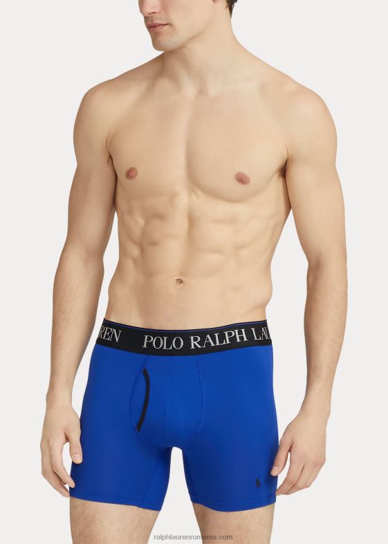 gri/albastru bărbați Ralph Lauren Boxer 4d-flex pachet de 3 04688960