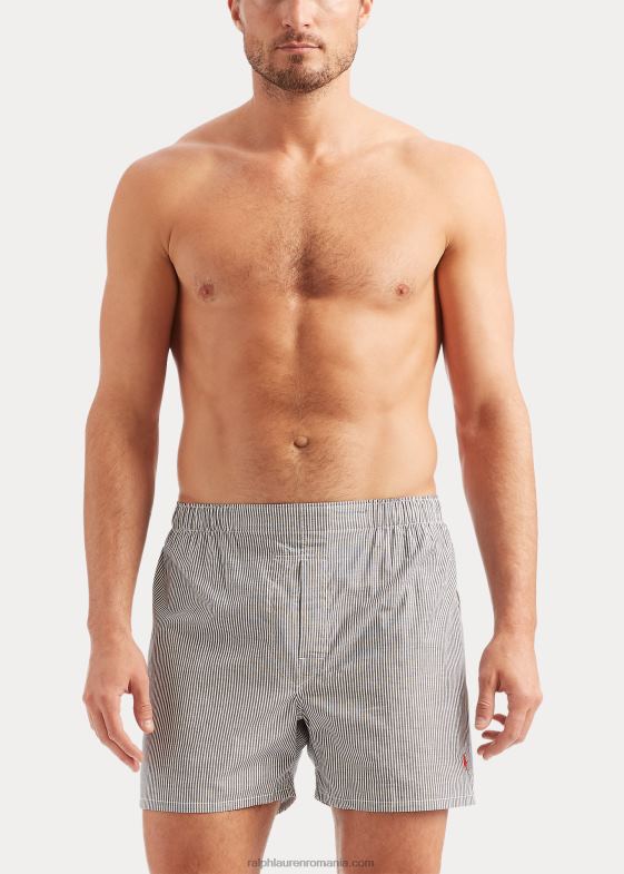 gri/albastru bărbați Ralph Lauren boxer clasic din bumbac țesut, pachet de 5 04688268