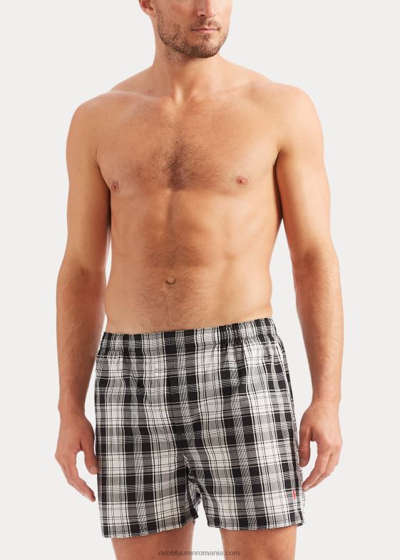 gri/albastru bărbați Ralph Lauren boxer clasic din bumbac țesut, pachet de 5 04688268