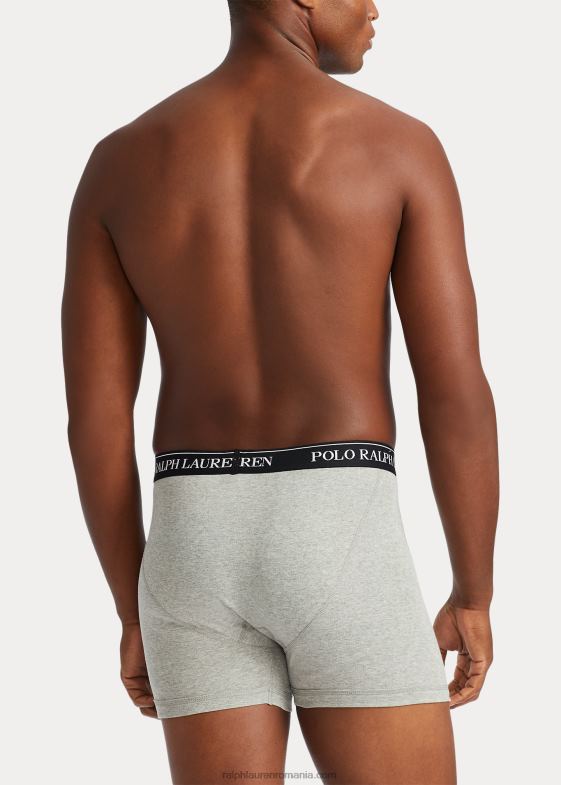 gri asortat bărbați Ralph Lauren Slip boxer absorbant, pachet de 3 046888553