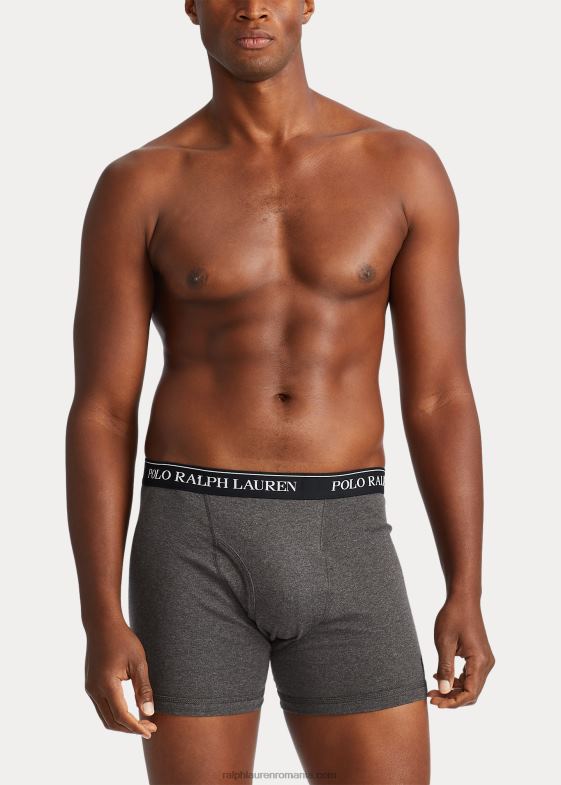gri asortat bărbați Ralph Lauren Slip boxer absorbant, pachet de 3 046888553