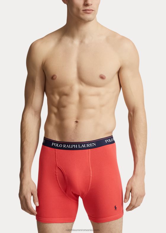 imprimeu bleumarin/royal hibiscus bărbați Ralph Lauren Slip boxer absorbant, pachet de 3 04688590