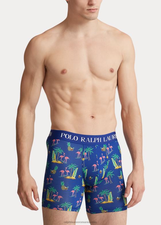 imprimeu flamingo de nucă de cocos bărbați Ralph Lauren boxer din microfibră 04688324
