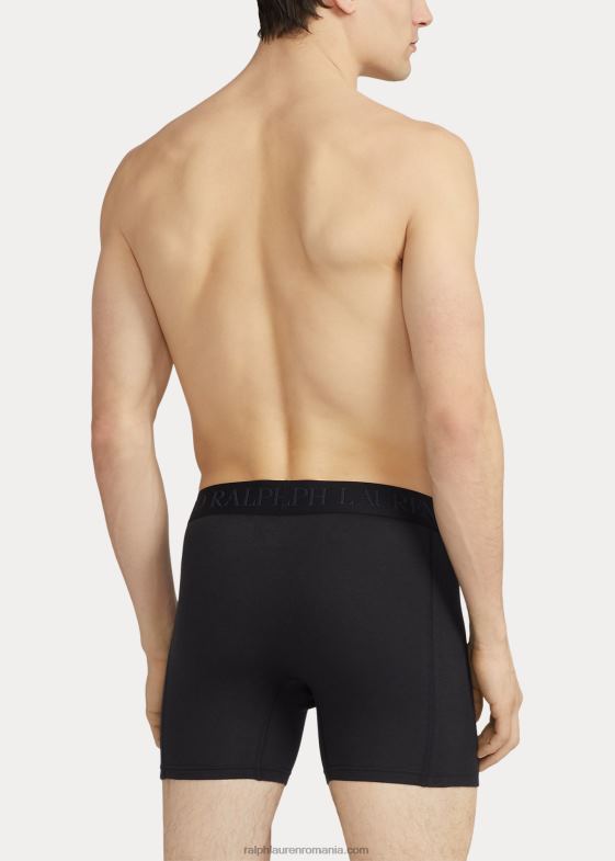 negru bărbați Ralph Lauren Boxer 4d-flex max flex pachet de 3 04688609