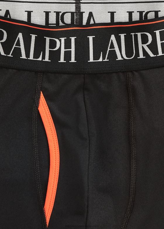 negru bărbați Ralph Lauren Boxer 4d-flex pachet de 3 046888576