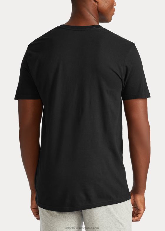 negru bărbați Ralph Lauren Cameră de corp clasică cu decolteu în V, pachet de 3 046888583