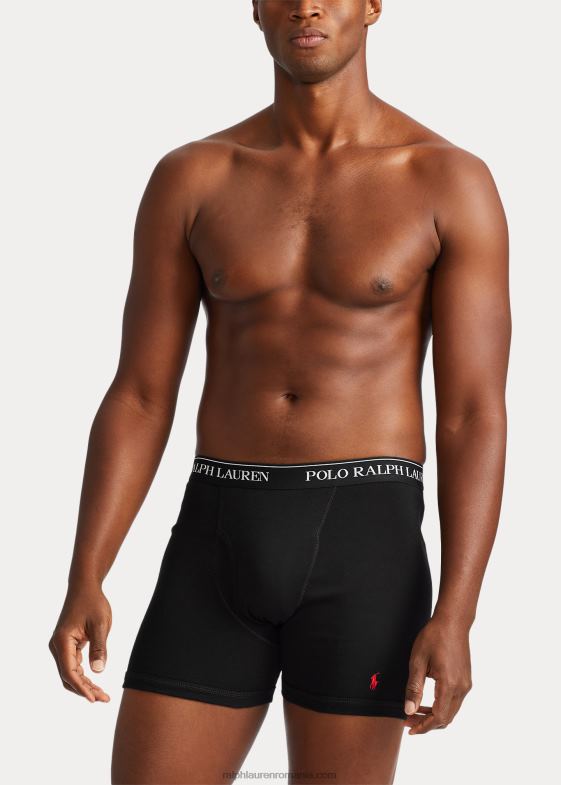 negru/rl2000 roșu bărbați Ralph Lauren boxer slip 3-pachet 046881508
