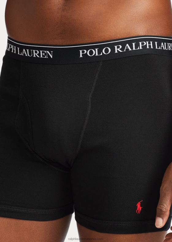 negru/rl2000 roșu bărbați Ralph Lauren boxer slip 3-pachet 046881508