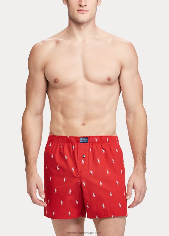 roșu/albastru de elită bărbați Ralph Lauren boxer peste tot 04688626