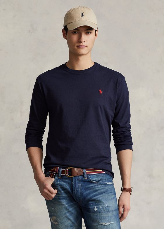 cerneală bărbați Ralph Lauren tricou cu mânecă lungă din tricou-toate se potrivesc 04688180