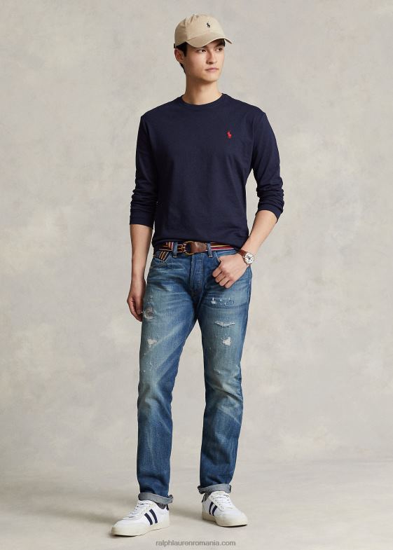 cerneală bărbați Ralph Lauren tricou cu mânecă lungă din tricou-toate se potrivesc 04688180