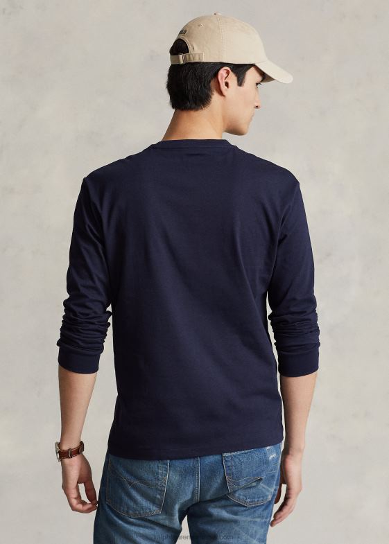 cerneală bărbați Ralph Lauren tricou cu mânecă lungă din tricou-toate se potrivesc 04688180