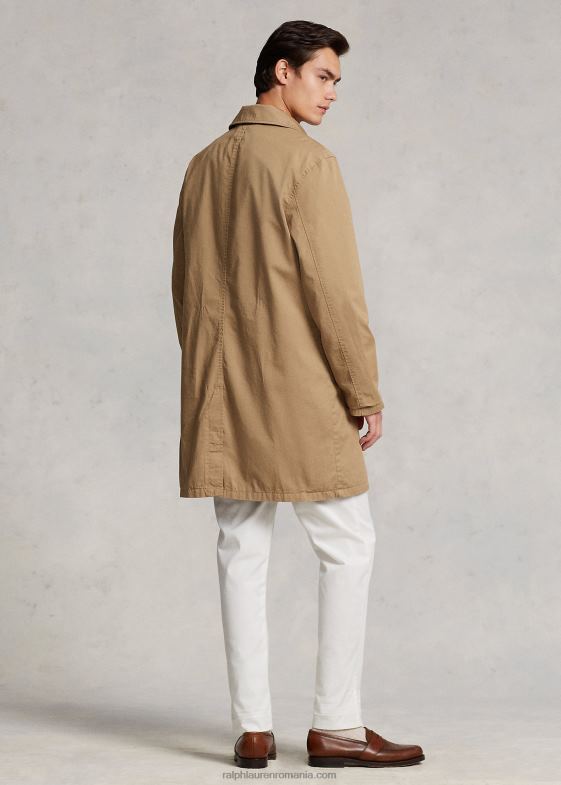 cafe tan bărbați Ralph Lauren haină de mers din twill 046888666