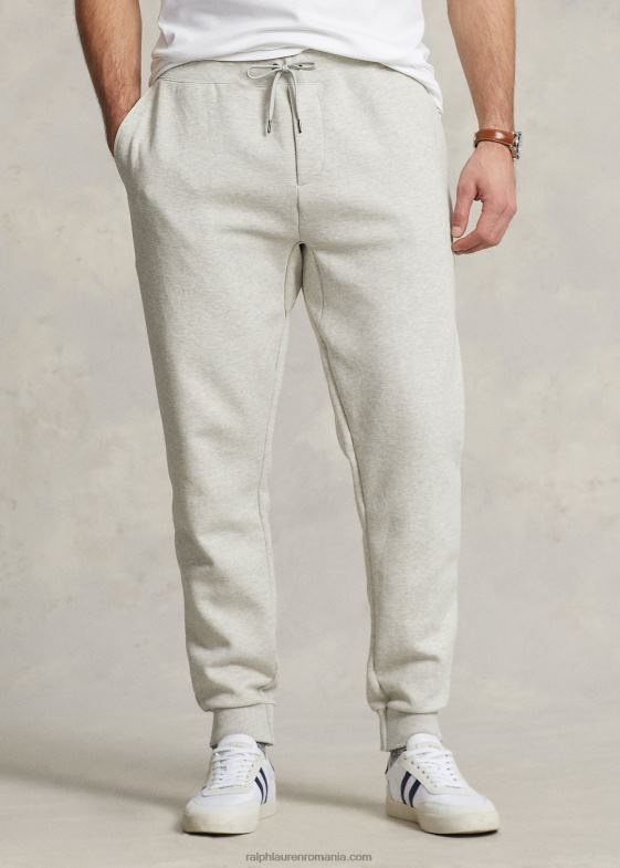 erica sport usor bărbați Ralph Lauren pantalon de jogger din tricot dublu cu logo-ul în relief 046881369