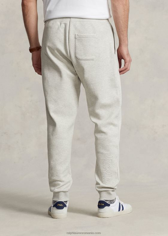 erica sport usor bărbați Ralph Lauren pantalon de jogger din tricot dublu cu logo-ul în relief 046881369