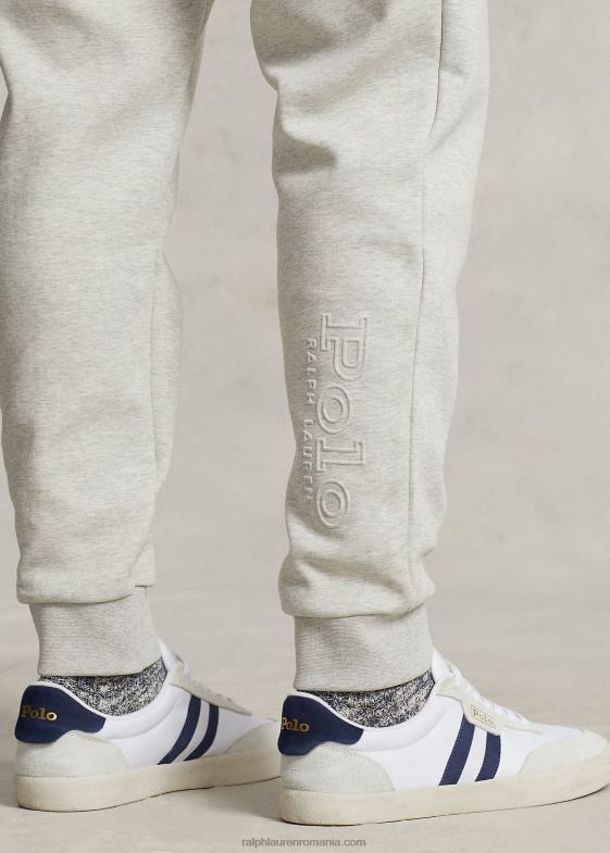 erica sport usor bărbați Ralph Lauren pantalon de jogger din tricot dublu cu logo-ul în relief 046881369