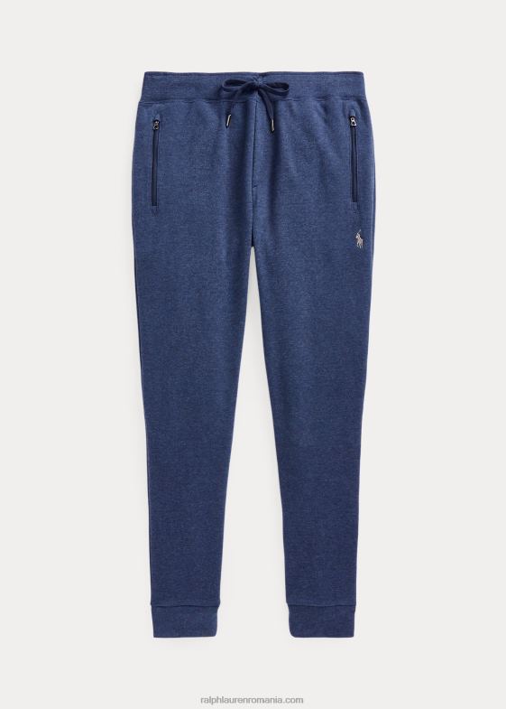 primăvară navy heather bărbați Ralph Lauren pantalon de jogger din tricot dublu 046881233