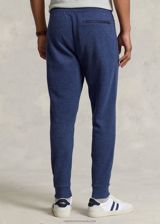 primăvară navy heather bărbați Ralph Lauren pantalon de jogger din tricot dublu 046881233