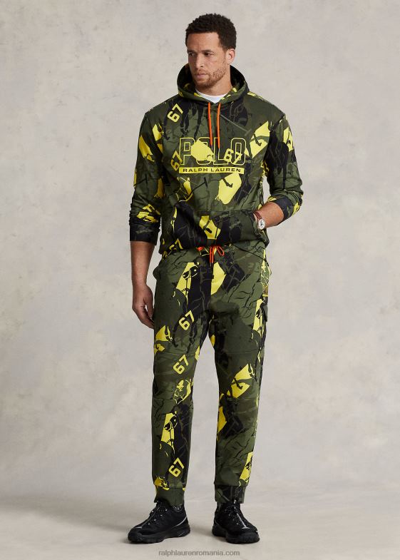 summit camo bărbați Ralph Lauren pantaloni de jogger cu logo polo pony 046881404