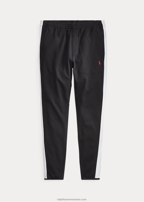 negru bărbați Ralph Lauren pantaloni de antrenament interlock 046881480