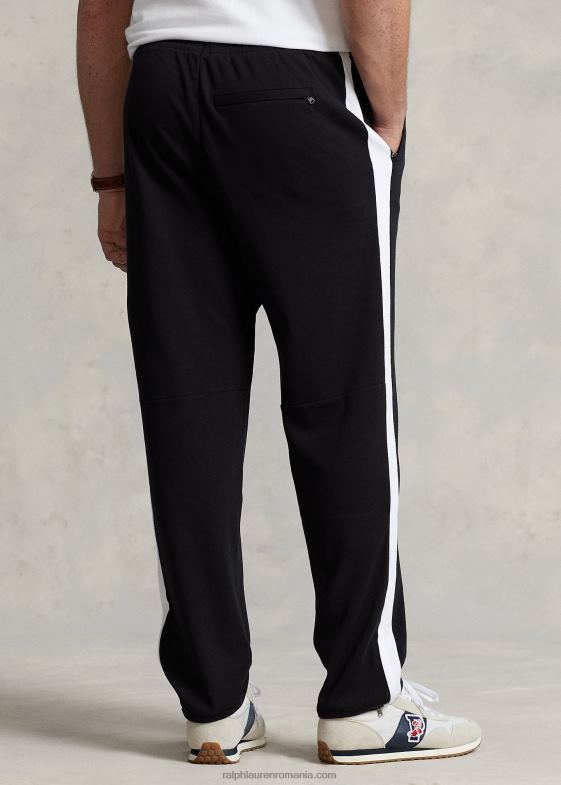 negru bărbați Ralph Lauren pantaloni de antrenament interlock 046881480