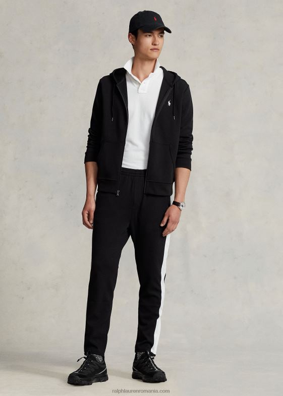 negru bărbați Ralph Lauren pantaloni de antrenament interlock 04688628
