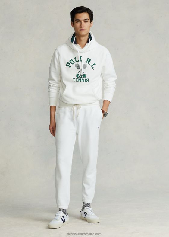 alb bărbați Ralph Lauren pantalonul de trening rl fleece 04688428
