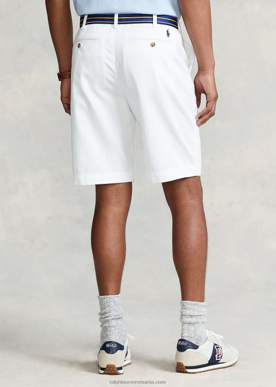 alb bărbați Ralph Lauren Pantaloni scurti chino de 10 inchi, cu potrivire relaxată 04688287