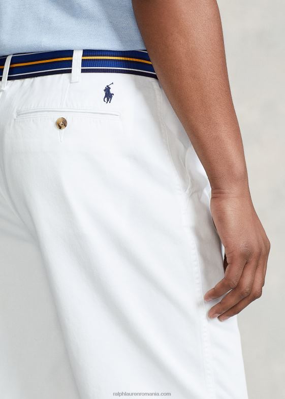 alb bărbați Ralph Lauren Pantaloni scurti chino de 10 inchi, cu potrivire relaxată 04688287
