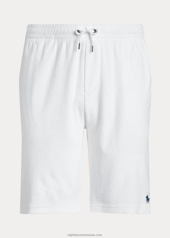 alb bărbați Ralph Lauren șnur terry scurt 046881661