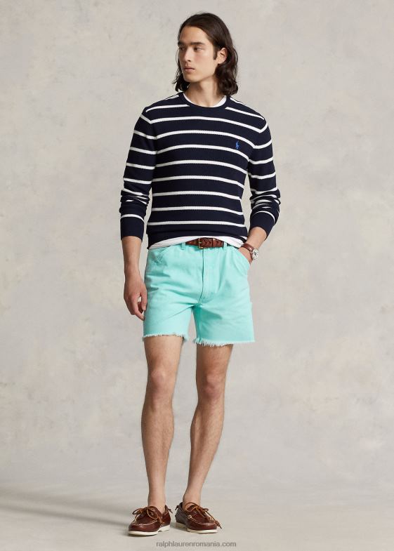 albastru de vacanta bărbați Ralph Lauren Pantaloni scurti din pânză de 6 inci, cu potrivire relaxată 046888470