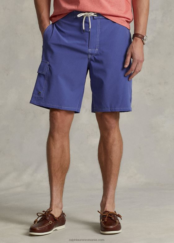 albastru stralucitor bărbați Ralph Lauren Trunchi de baie Kailua de 8,5 inchi cu ajustare clasică 04688384