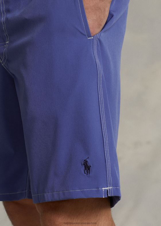 albastru stralucitor bărbați Ralph Lauren Trunchi de baie Kailua de 8,5 inchi cu ajustare clasică 04688384