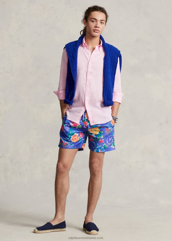 avondale floral bărbați Ralph Lauren Trunchiu de baie clasic pentru călători de 5,75 inci 04688771