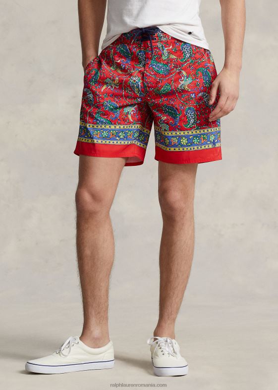 bărbați Ralph Lauren Trunchi de baie de 7,25 inci cu palmier 04688784