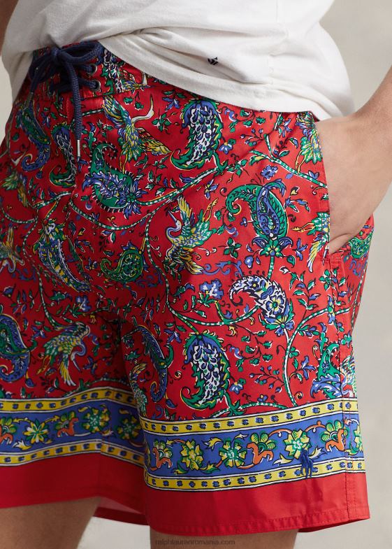 bărbați Ralph Lauren Trunchi de baie de 7,25 inci cu palmier 04688784