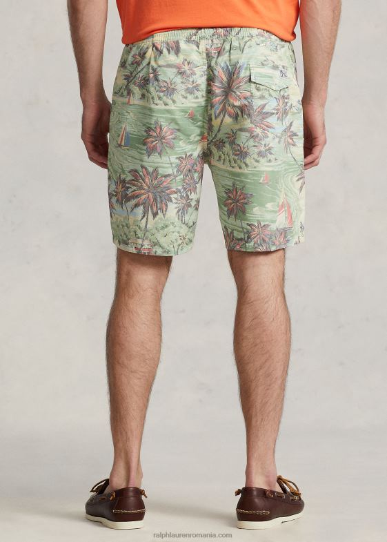 bazar de plajă hawaian bărbați Ralph Lauren trunchi de baie traveller cu potrivire clasică 046881323