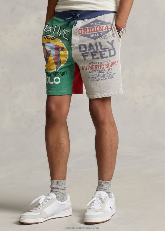 brooklyn heather multi bărbați Ralph Lauren Pantalon scurt din lână patchwork de 7,5 inchi 04688715