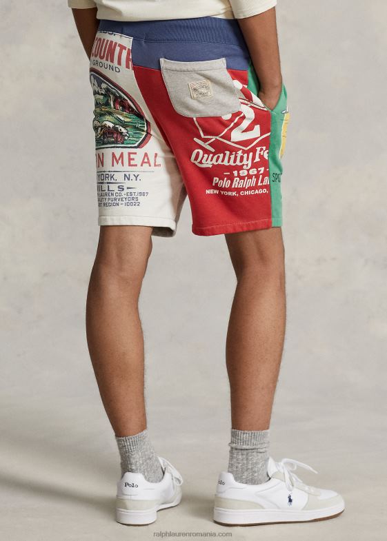 brooklyn heather multi bărbați Ralph Lauren Pantalon scurt din lână patchwork de 7,5 inchi 04688715