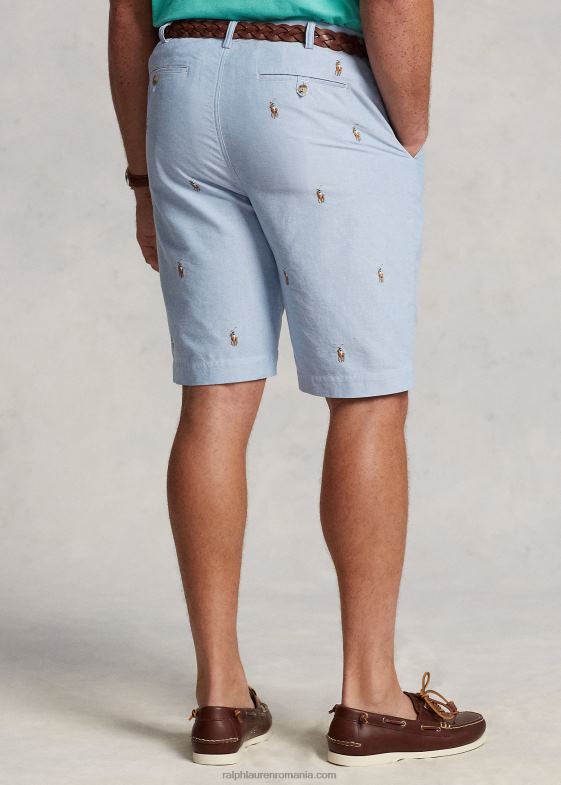 bsr albastru bărbați Ralph Lauren scurtă oxford stretch cu potrivire clasică 046881329