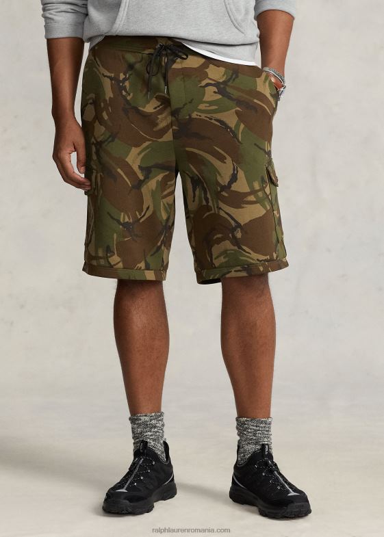 camo din lemn de ulm britanic bărbați Ralph Lauren scurtă de marfă dublu tricot 046881896