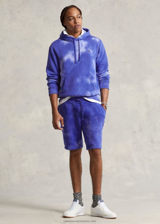 city ​​royal multi bărbați Ralph Lauren Pantalon scurt din fleece tie-dye de 9,5 inchi 046888610