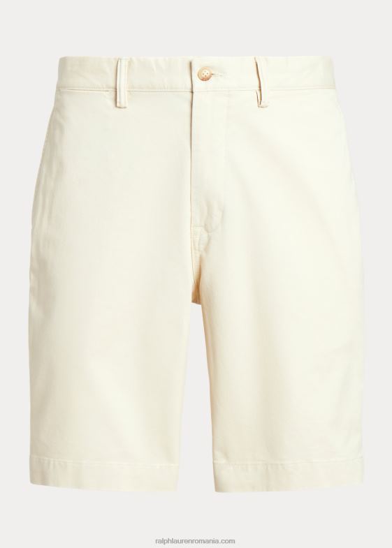 cremă completă bărbați Ralph Lauren Pantalon scurt chino stretch de 9 inch, cu potrivire clasică 04688498