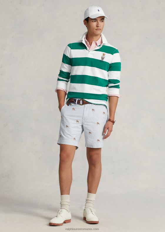 dungă oxford bărbați Ralph Lauren Pantalon scurt oxford stretch, de 8 inch, cu potrivire dreaptă 04688959