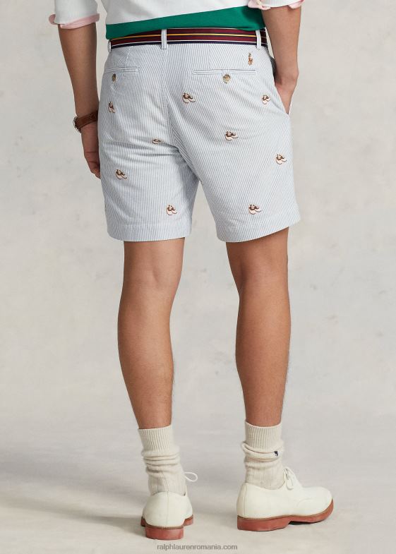 dungă oxford bărbați Ralph Lauren Pantalon scurt oxford stretch, de 8 inch, cu potrivire dreaptă 04688959