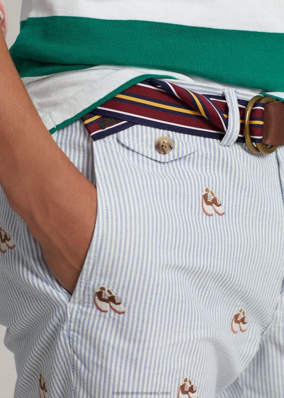 dungă oxford bărbați Ralph Lauren Pantalon scurt oxford stretch, de 8 inch, cu potrivire dreaptă 04688959