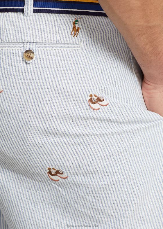 dungă oxford bărbați Ralph Lauren pantalon scurt chino stretch cu potrivire clasică 046881612
