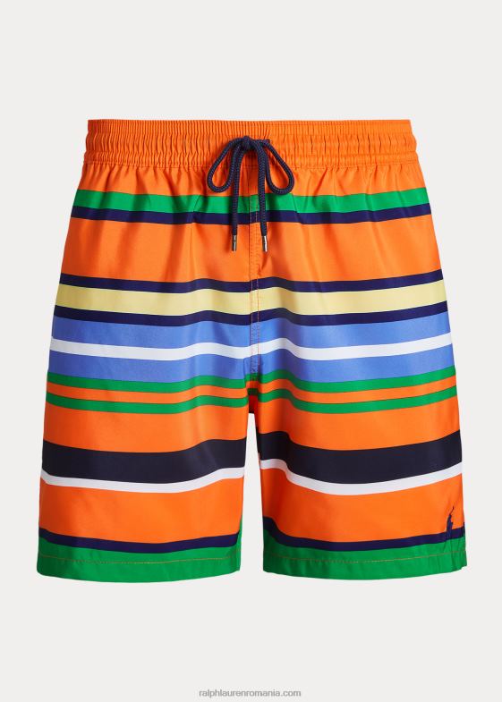 dungă portocalie de vârf bărbați Ralph Lauren Trunchiu de baie clasic pentru călători de 5,75 inci 04688444
