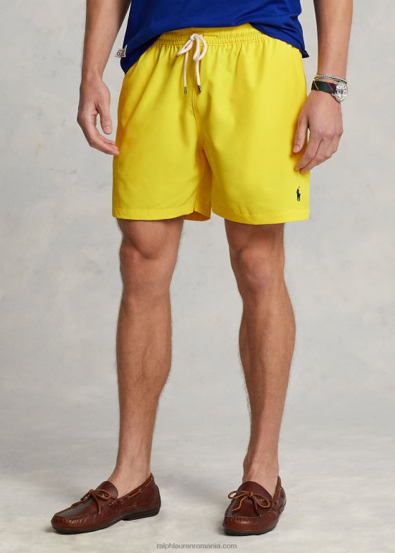 galben de siguranță bărbați Ralph Lauren Trunchiu de baie clasic pentru călători de 5,75 inci 04688299